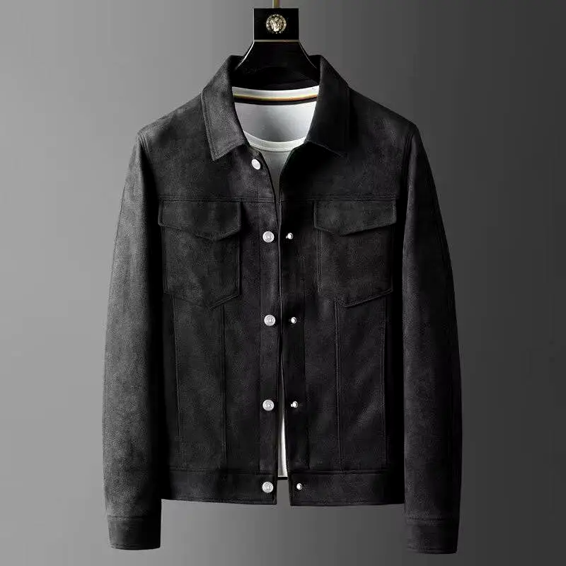 Luxury Leather Mens Coat