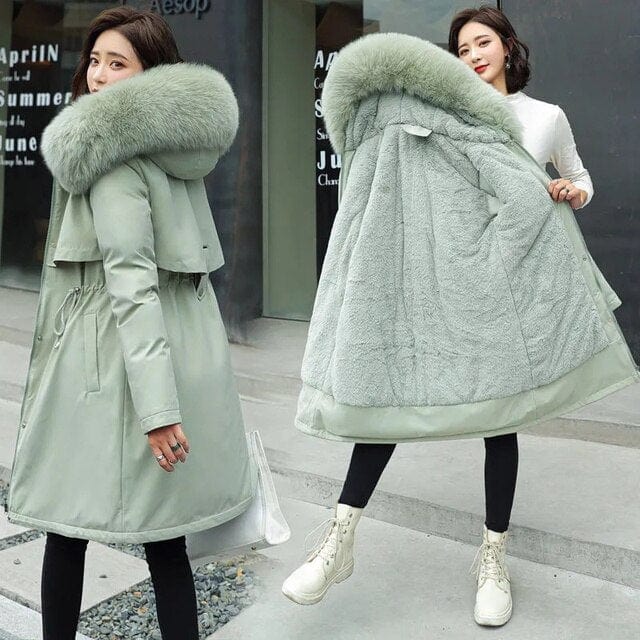 Luxurious Faux Fur Winter Coat