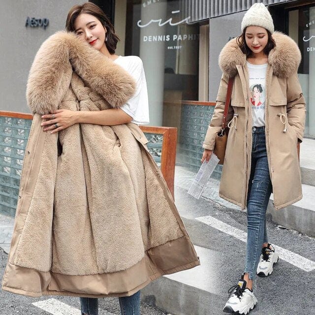 Luxurious Faux Fur Winter Coat