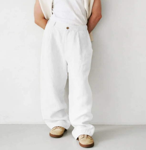 Men's Casual Cotton Pants Relaxed Fit