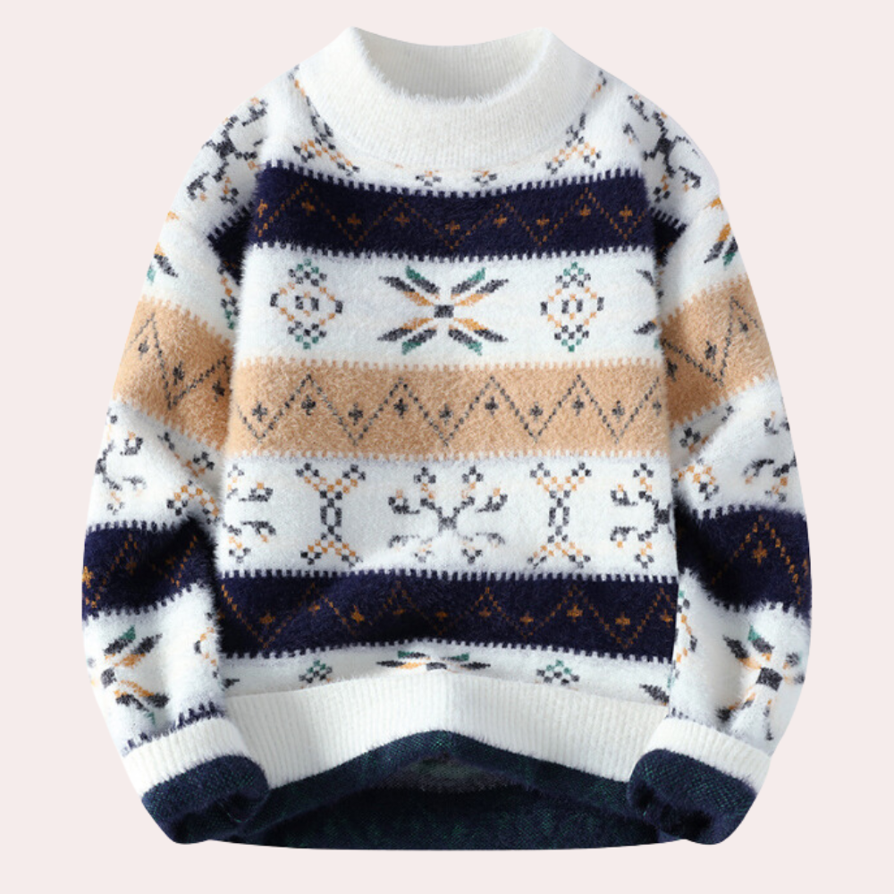 Classic Men's Textured Crew Sweater