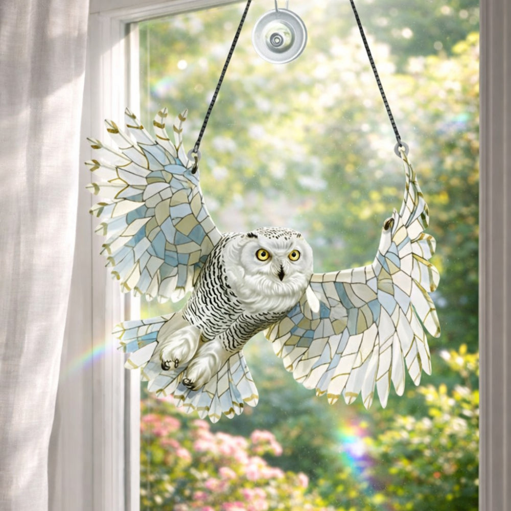 Colorful Glass Hummingbird Window Hanging Decoration