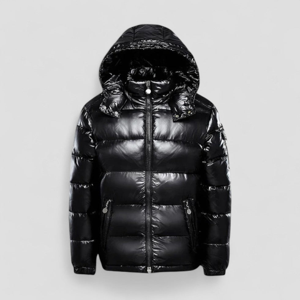 Warm Mens Winter Puffer Jacket with Hood