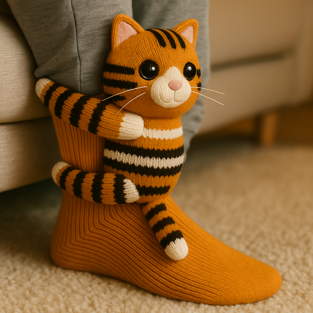 Cozy Animal 3D Non Slip House Socks