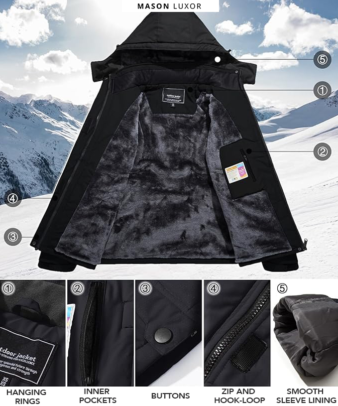 Warm Waterproof Winter Jacket 7