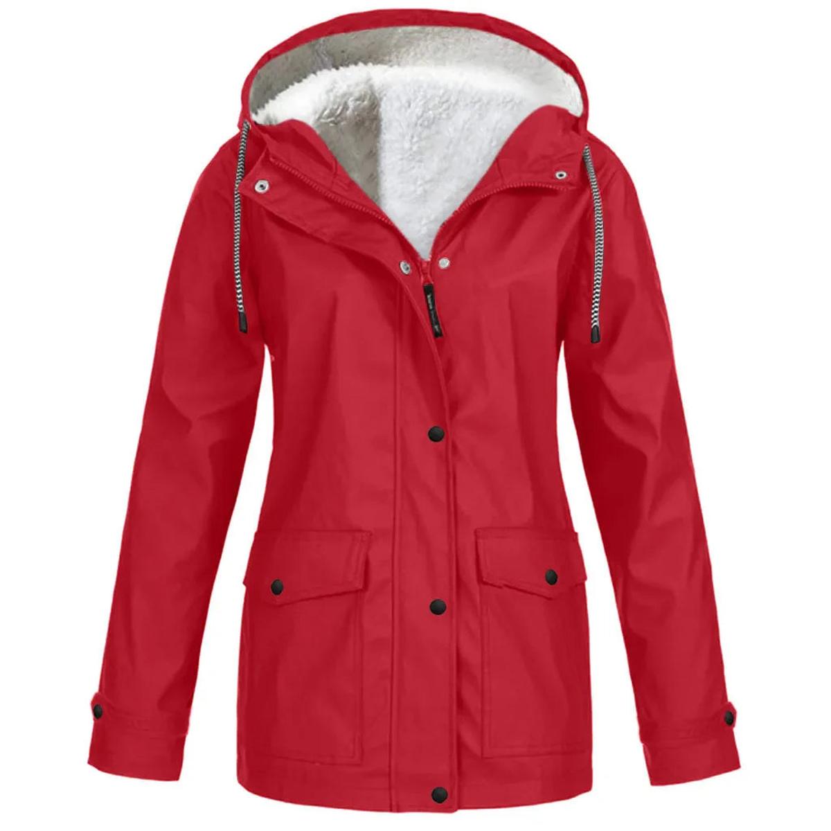 Warm Insulated Water Resistant Parka Coat With Hood