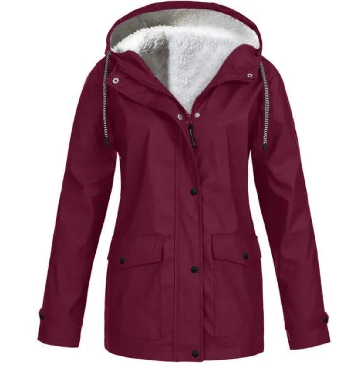 Warm Insulated Water Resistant Parka Coat With Hood