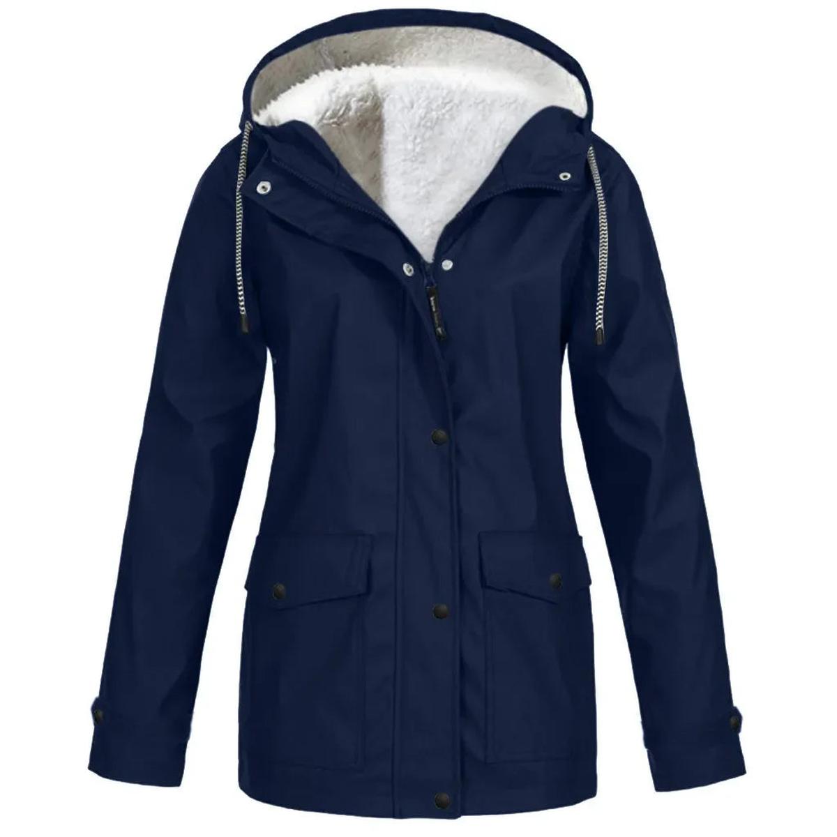 Warm Insulated Water Resistant Parka Coat With Hood