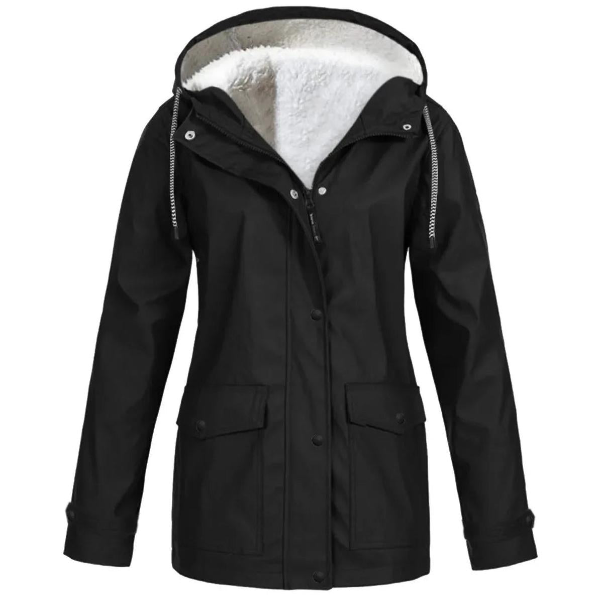Warm Insulated Water Resistant Parka Coat With Hood - VogeLuxe