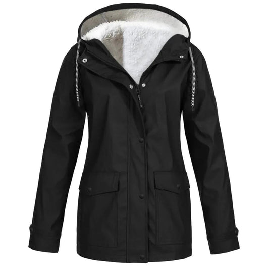 Warm Insulated Water Resistant Parka Coat With Hood - VogeLuxe