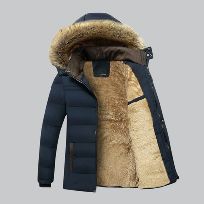 VogeLuxe | Men’s Insulated Fur-Lined Hooded Parka