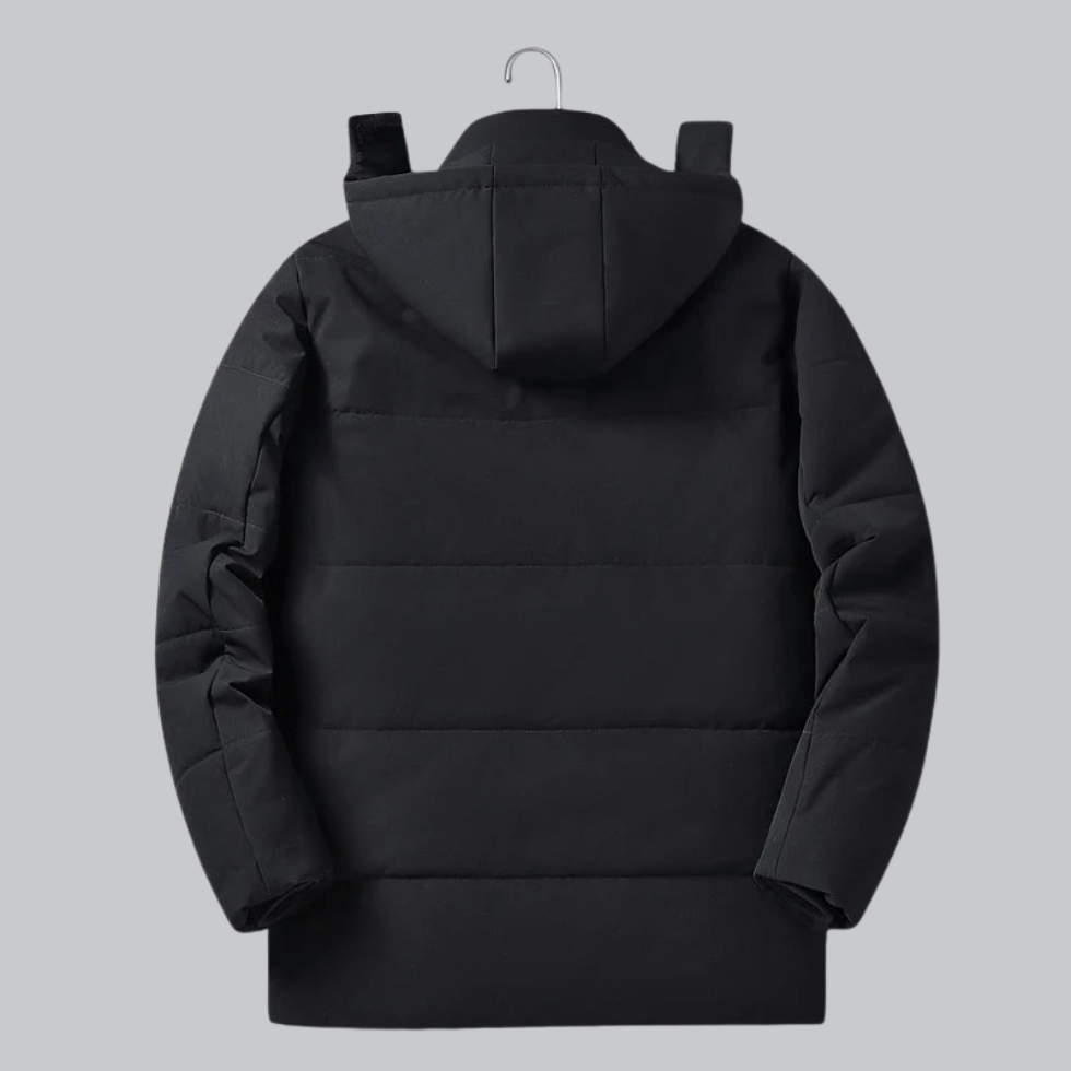 VogeLuxe | Men’s Fleece-Lined Detachable Hood Parka
