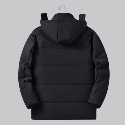 VogeLuxe | Men’s Fleece-Lined Detachable Hood Parka