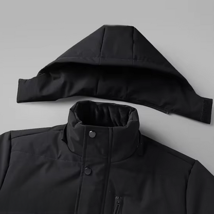 VogeLuxe | Men’s Fleece-Lined Detachable Hood Parka