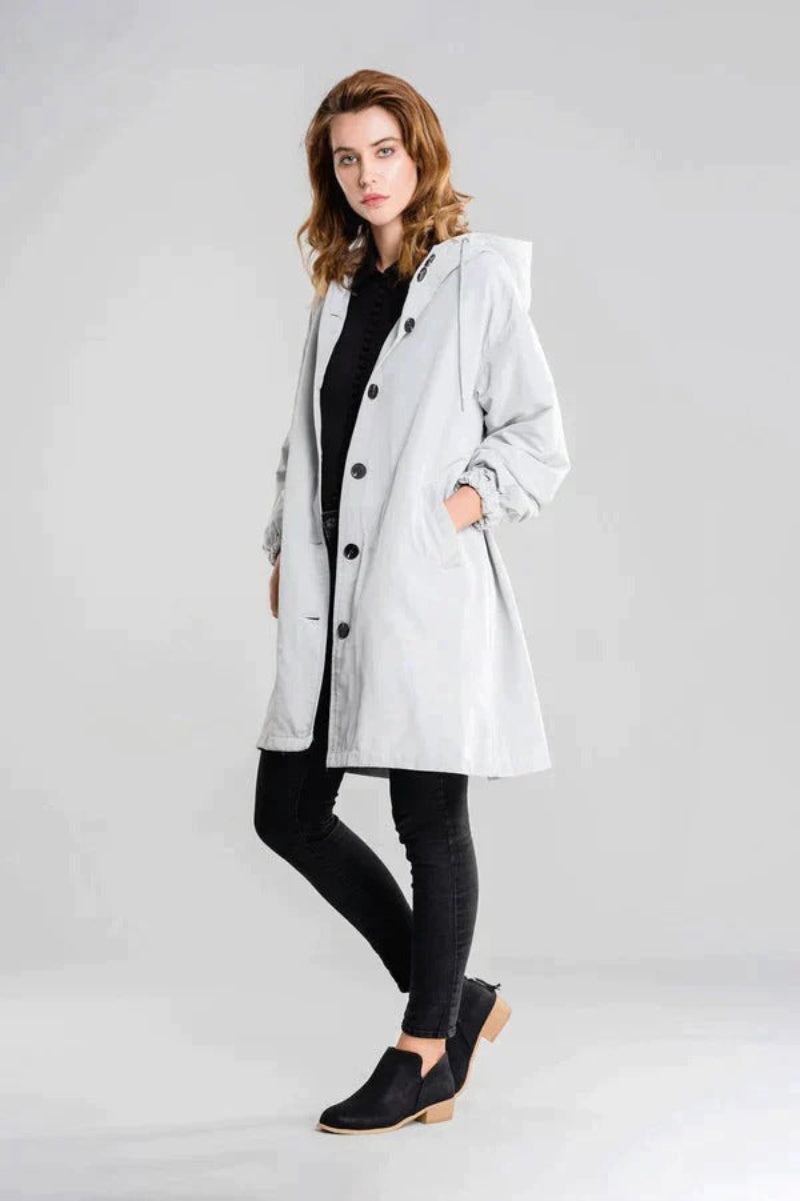 Waterproof Women's Rain Coat with Hood - VogeLuxe
