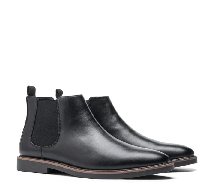 Men's Premium Leather Ankle Boots - Stylish Daily Wear
