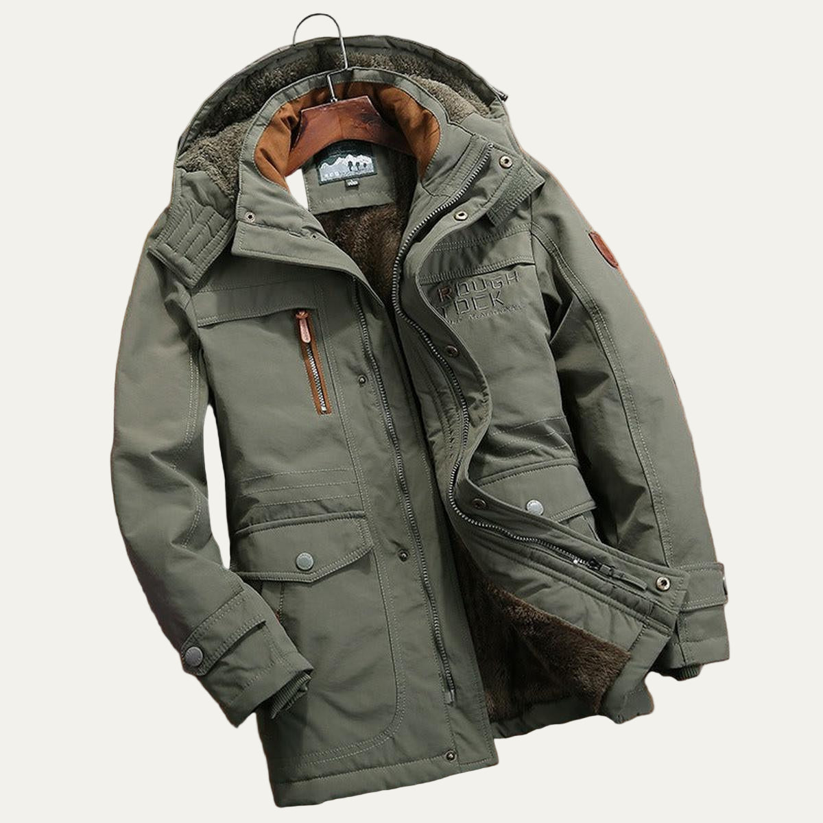 VogeLuxe | Men’s Warm Hooded Winter Parka Coat