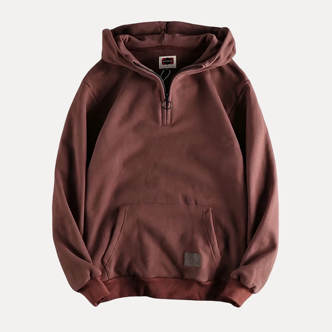 Simple Pullover Hoodie with Pockets for Men - VogeLuxe