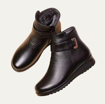 VogeLuxe | Women’s Ankle Length Boots with Buckled Strap