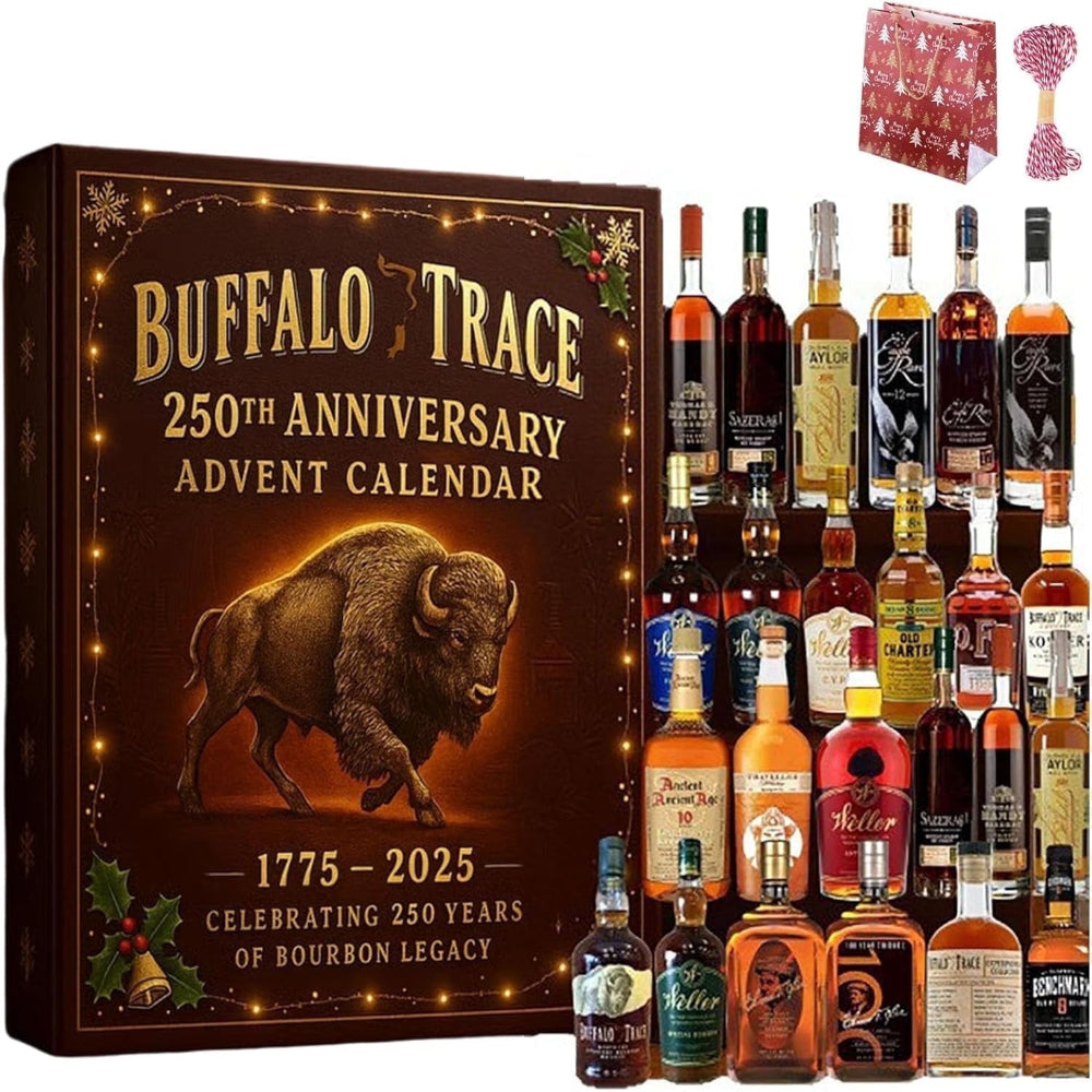 Premium Whiskey Bourbon Countdown Calendar Gift Set - VogeLuxe