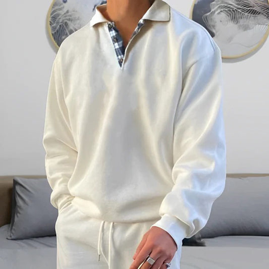 Warm Zipped Classic Winter Sweater - BritishElegance
