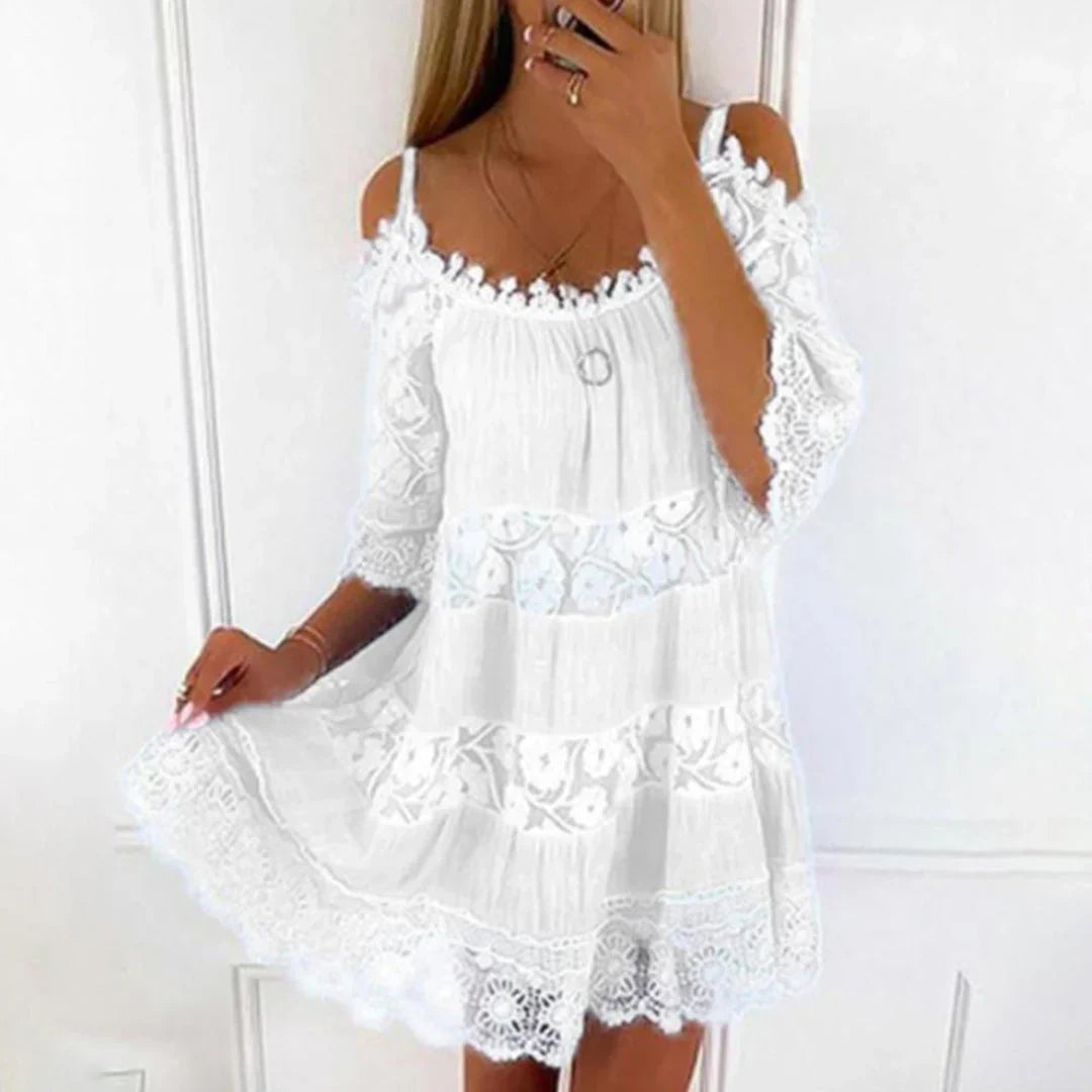 Women's Sleeveless Cold Shoulder Sundress