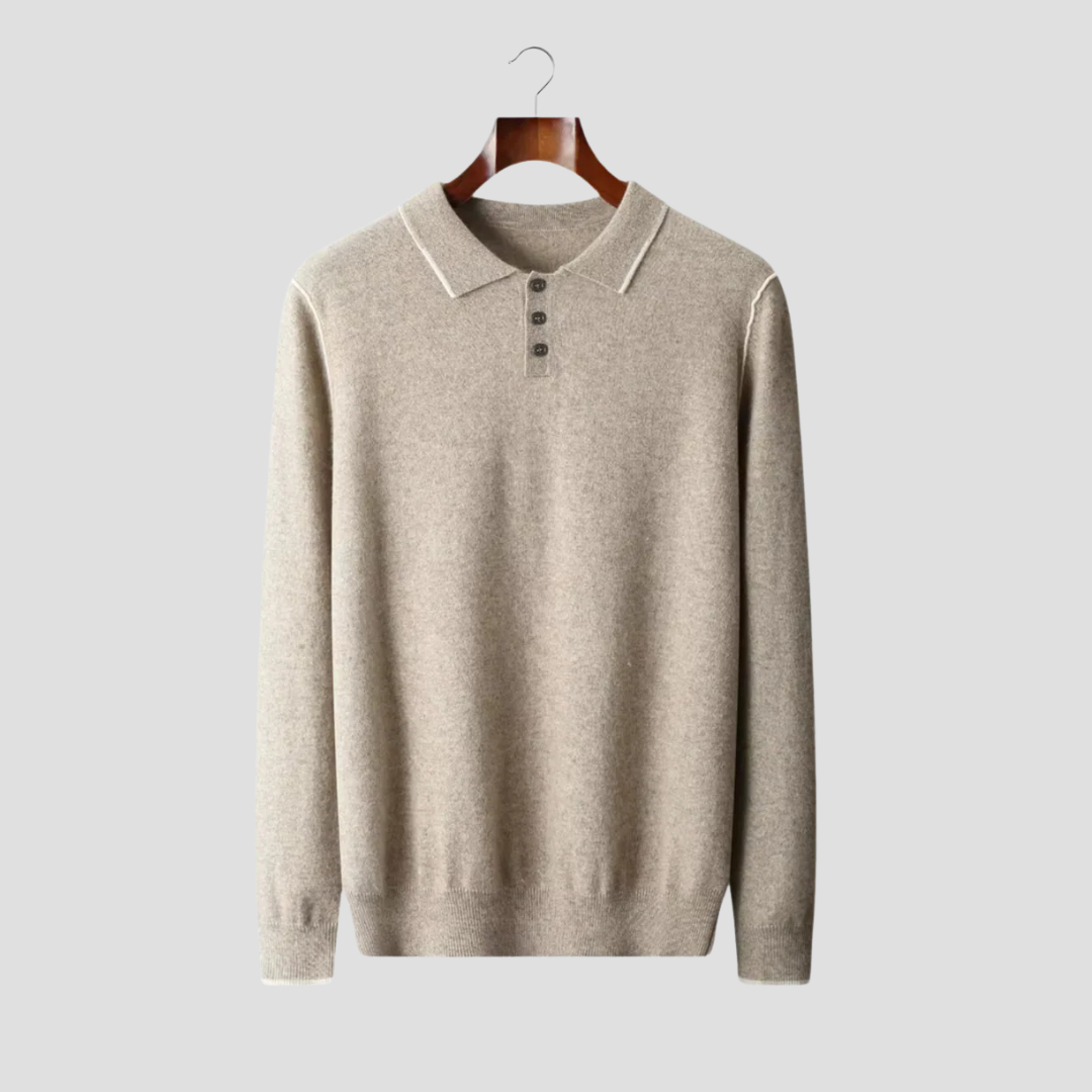 Wilson | Cashmere Polo Sweater 1
