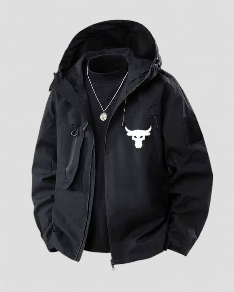 Windproof Lightweight Hooded Jacket for Men Casual Outdoor