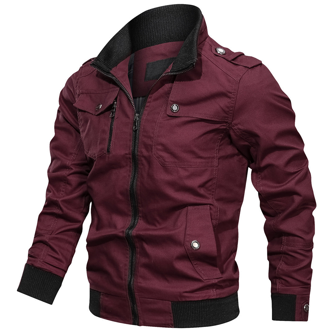Rugged Military Style Jacket for Men