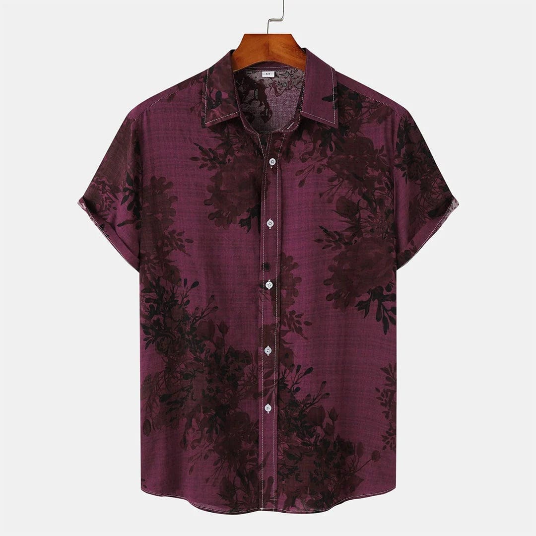 Summer Floral Polo Shirt for Men