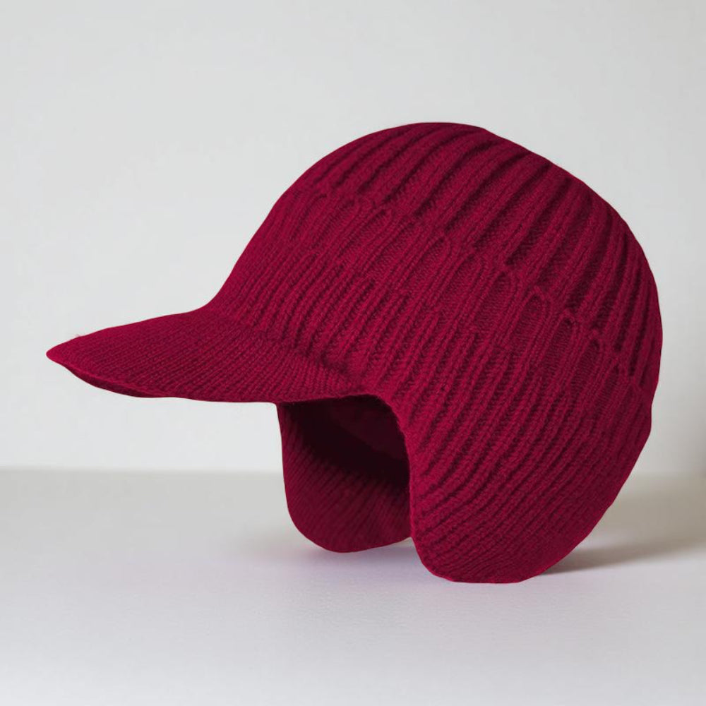 Warm Cable Knit Beanie Hat with Earflaps