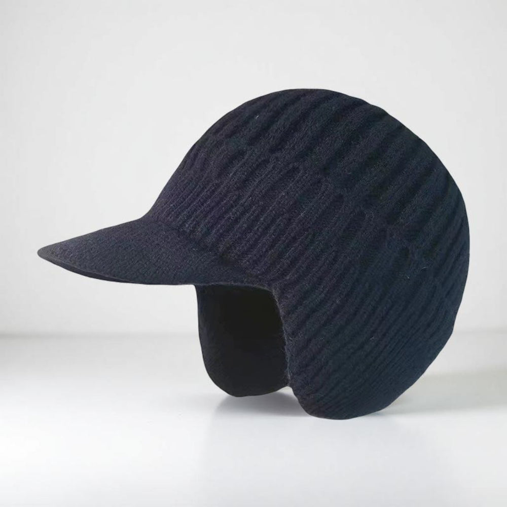 Warm Cable Knit Beanie Hat with Earflaps