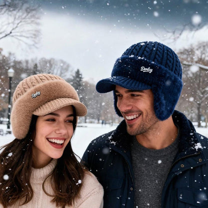 Warm Beanie Trapper Hat with Ear Flaps - VogeLuxe