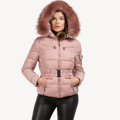 VogeLuxe | Women’s Faux-Fur Hooded Puffer Coat