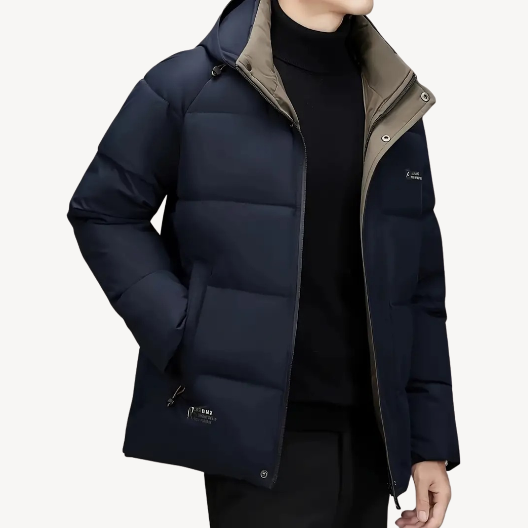 VogeLuxe | Men’s Technical Hooded Insulated Puffer