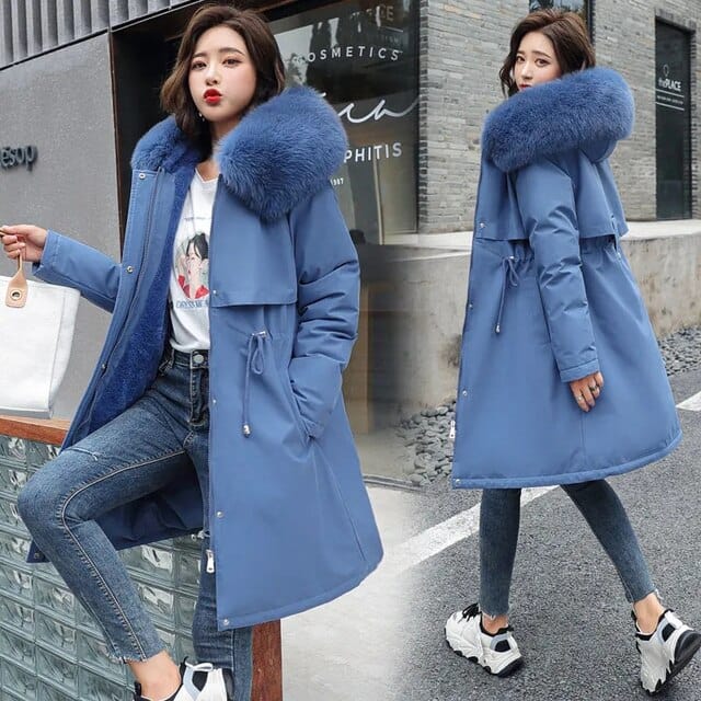 Luxurious Faux Fur Winter Coat