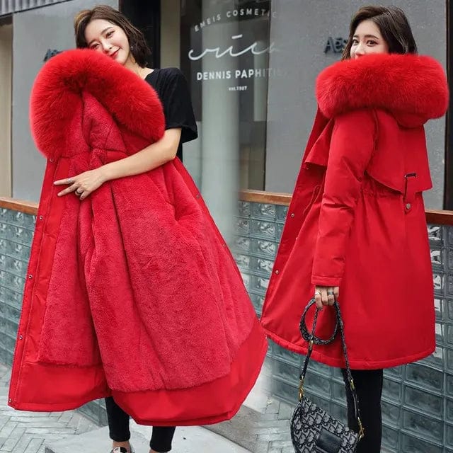Luxurious Faux Fur Winter Coat
