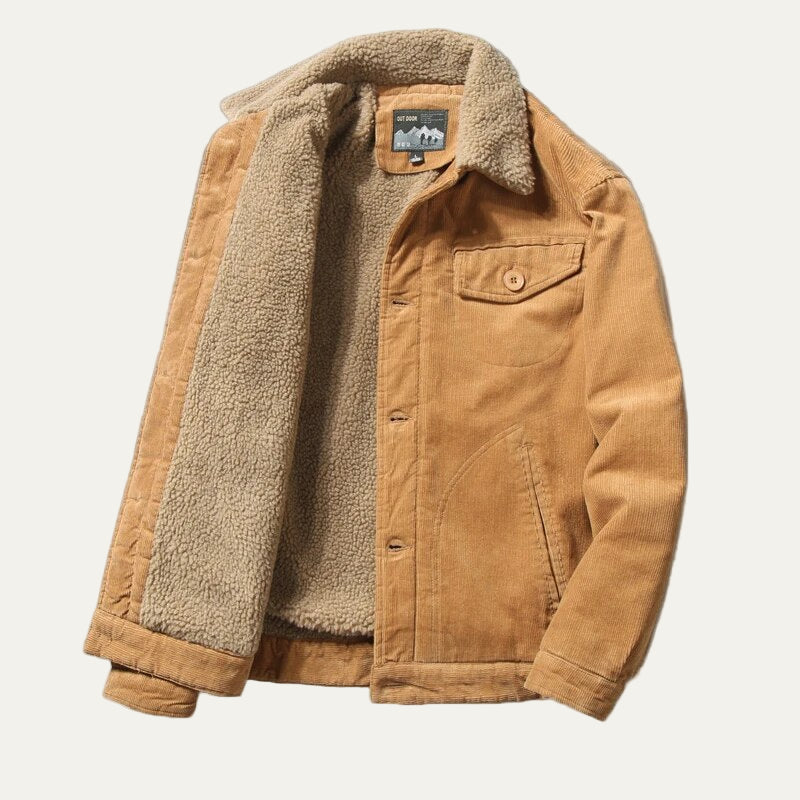 VogeLuxe | Men’s Vintage Lightweight Ribbed Bomber Jacket