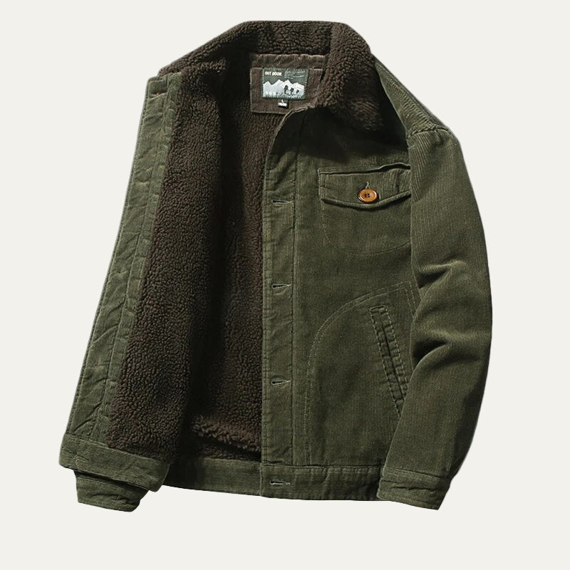 VogeLuxe | Men’s Vintage Lightweight Ribbed Bomber Jacket