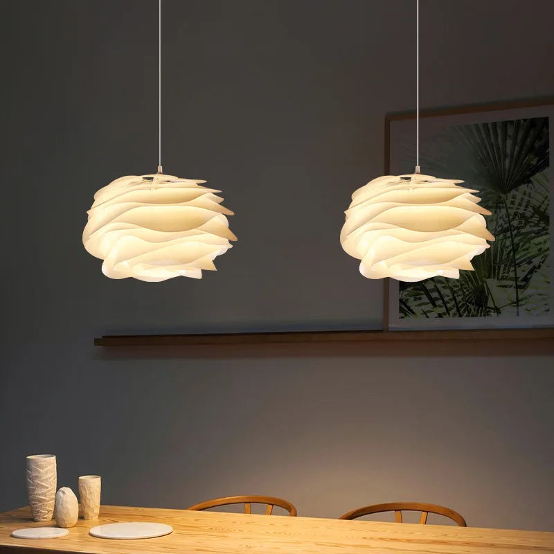 Elegant Glass Pendant Light With Soft Floral Glow