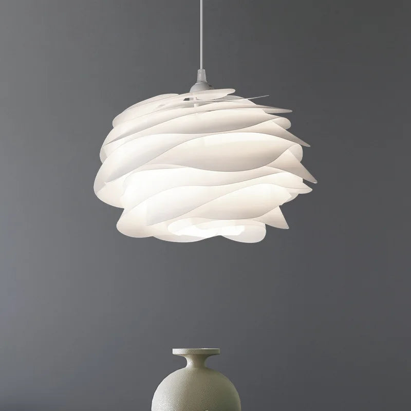 Elegant Glass Pendant Light With Soft Floral Glow - VogeLuxe