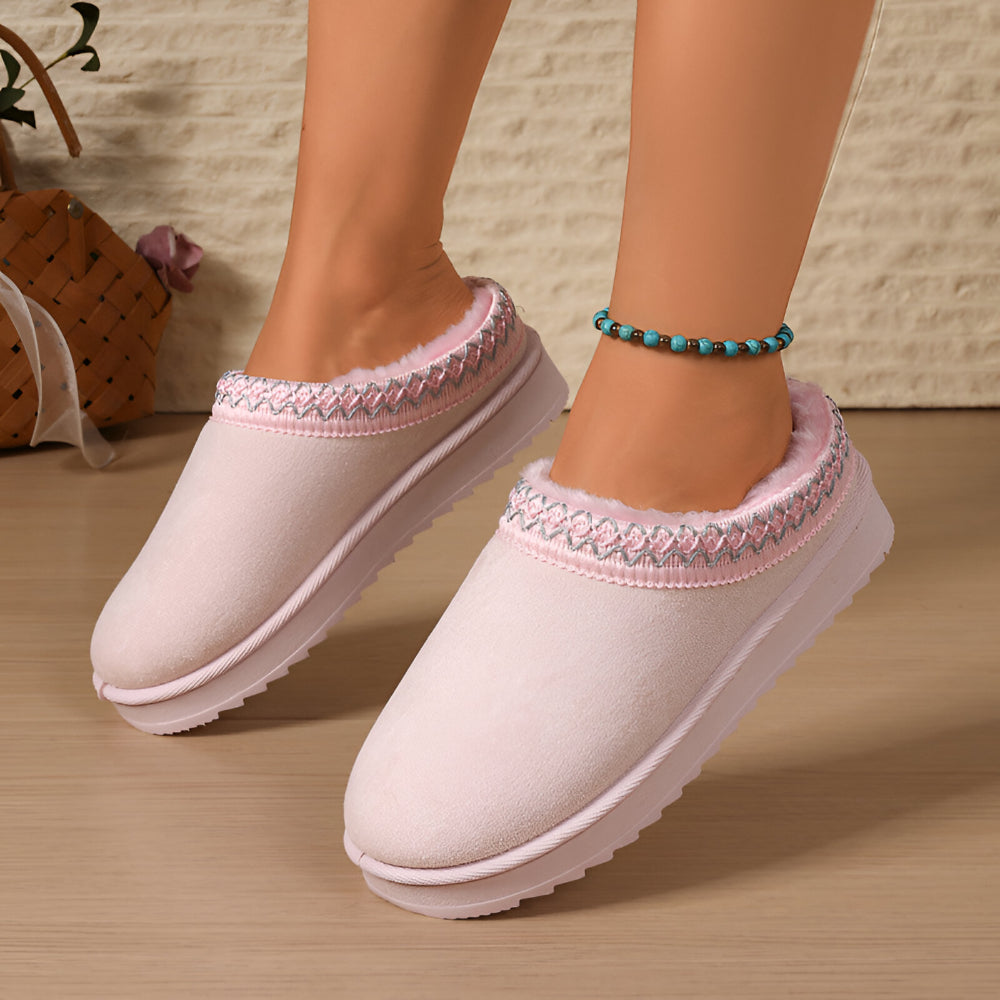 Cozy Women's Fur Lined Slipper Shoes