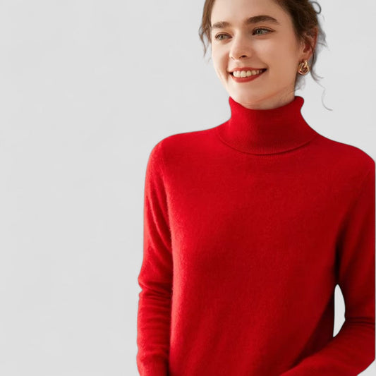 VogeLuxe | Women’s Cashmere Turtleneck Sweater