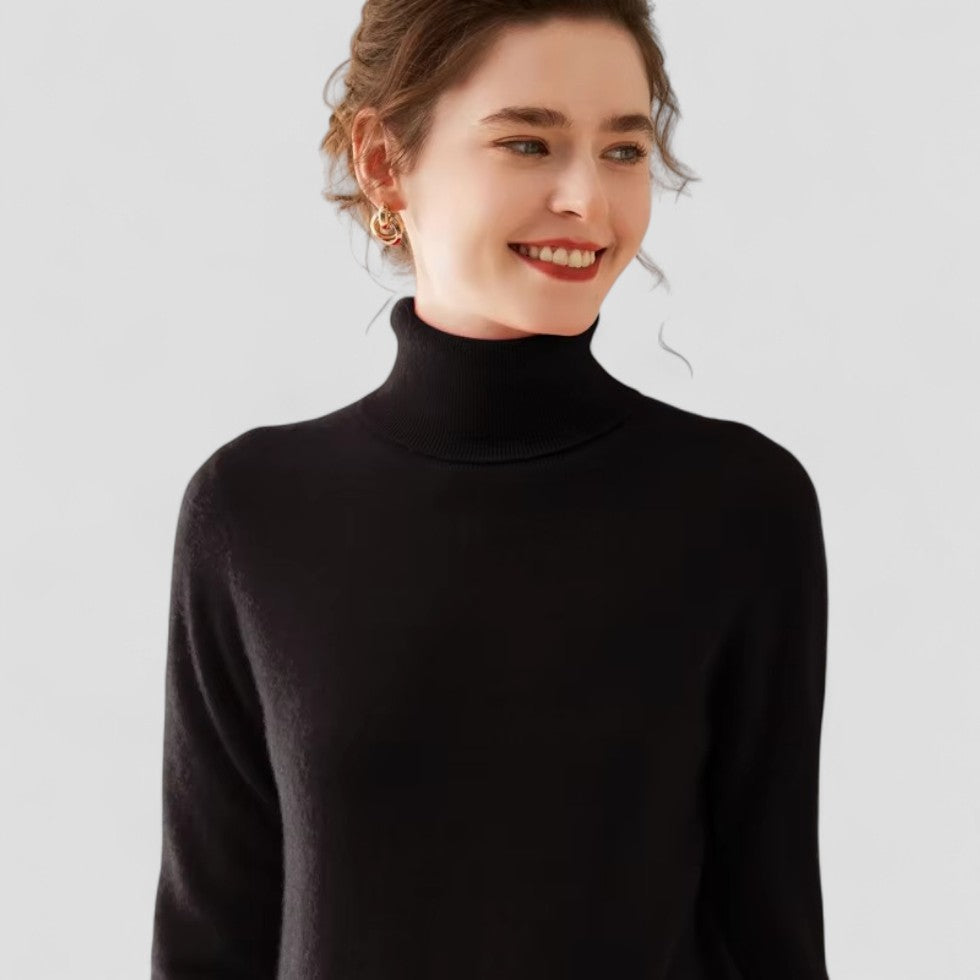 VogeLuxe | Women’s Cashmere Turtleneck Sweater