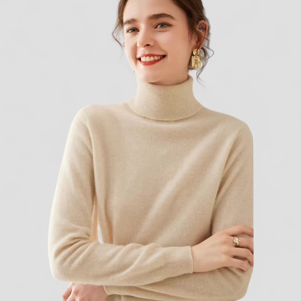 VogeLuxe | Women’s Cashmere Turtleneck Sweater