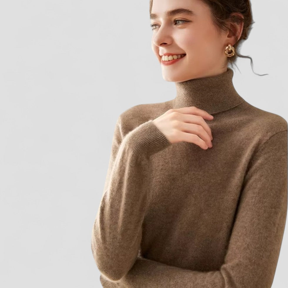 VogeLuxe | Women’s Cashmere Turtleneck Sweater