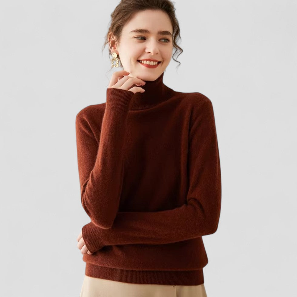VogeLuxe | Women’s Cashmere Turtleneck Sweater