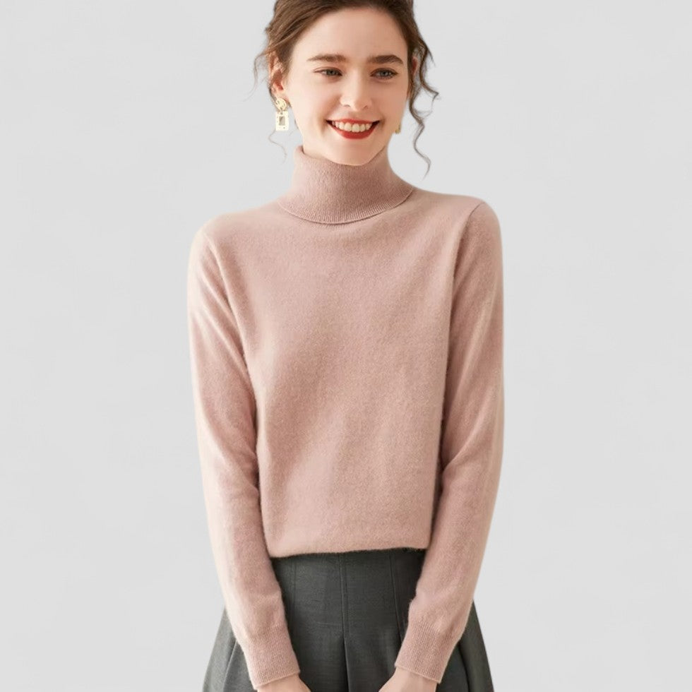VogeLuxe | Women’s Cashmere Turtleneck Sweater