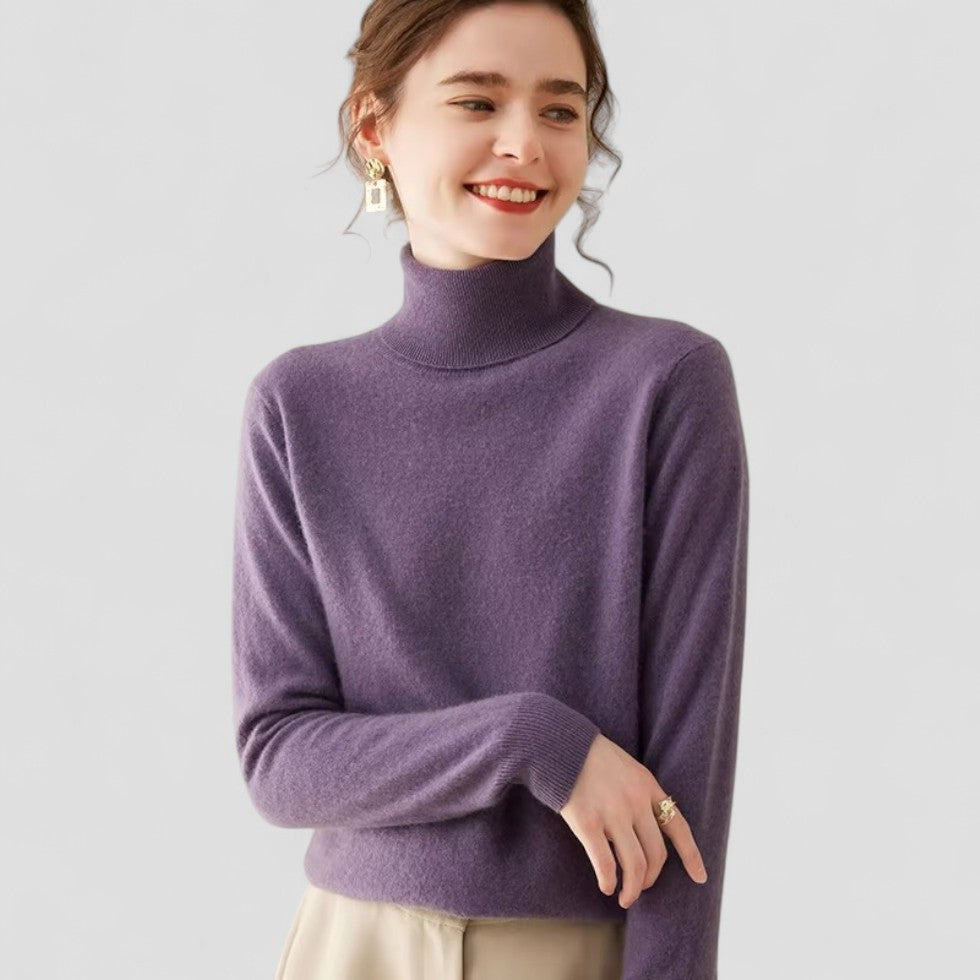 VogeLuxe | Women’s Cashmere Turtleneck Sweater