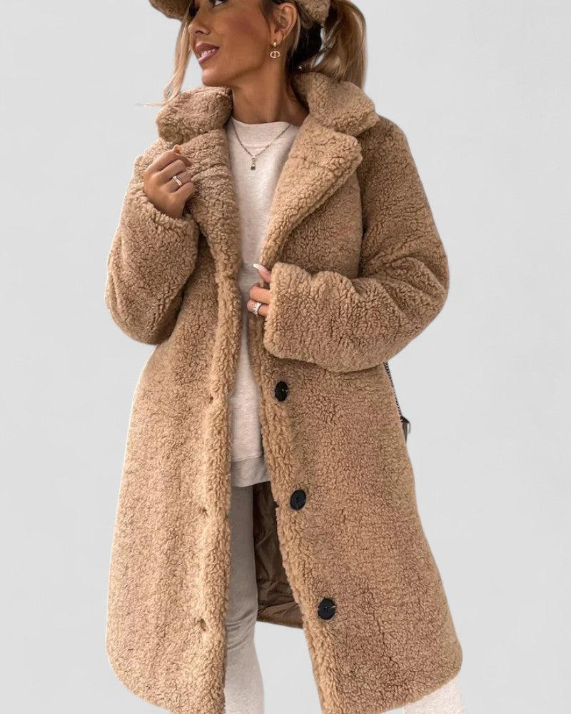 VogeLuxe | Women’s Fuzzy Teddy Coat